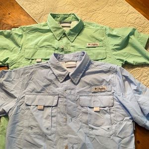 Columbia Youth Fishing shirts